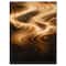 Designart - Brown Curved Waves Texture - Large abstract art